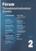 Fazekas József - Fórum - Társadalomtudományi szemle 2007/2