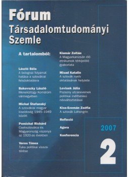 Fazekas József (szerk.) - Fórum - Társadalomtudományi szemle 2007/2 Fazekas József (szerk.) - Fórum - Társadalomtudományi szemle 2007/2, Somorja 2007 antikvár könyv