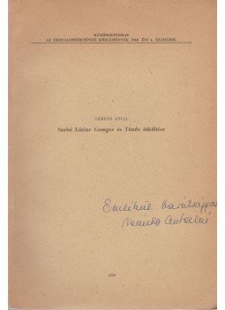 Németh Antal - Szabó Lőrinc Csongor és Tünde átköltése Németh Antal - Szabó Lőrinc Csongor és Tünde átköltése, Budapest 1969 antikvár könyv