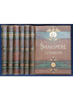 William Shakespeare - Shakspere színművei I-VI. William Shakespeare - Shakspere színművei I-VI., Budapest 1886 antikvár könyv