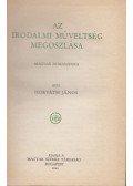 Horváth János - Az irodalmi műveltség megoszlása