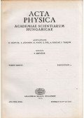 Kovács István - Acta Physica Tomus XXXVI Fasciculus 3
