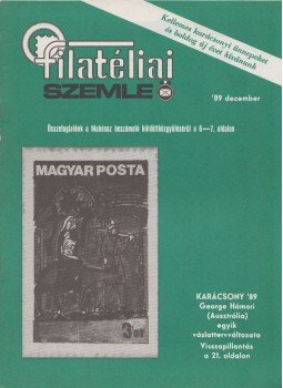 Simon Gy. Ferenc - Filatéliai szemle 1989. december, Budapest 1989 antikvár könyv