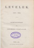 Szemere Bertalan - Levelek