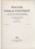 Jánossy Lajos - Magyar fizikai folyóirat XVIII. kötet 6. füzet