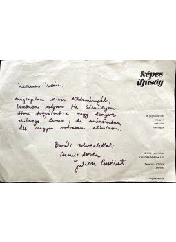  - Levél Dévényi Ivánnak Csernitz Attilától és Juhász Erzsébettől,  0 antikvár könyv