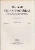 Jánossy Lajos - Magyar fizikai folyóirat XXI. kötet 1. füzet