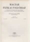 Jánossy Lajos - Magyar fizikai folyóirat XXI. kötet 5. füzet