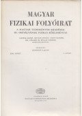 Jánossy Lajos - Magyar fizikai folyóirat XXII. kötet 2. füzet