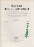 Jánossy Lajos - Magyar fizikai folyóirat XXII. kötet 4. füzet