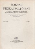 Jánossy Lajos - Magyar fizikai folyóirat XXII. kötet 5. füzet
