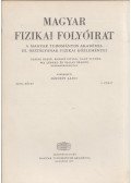 Jánossy Lajos - Magyar fizikai folyóirat XXIII. kötet 2. füzet