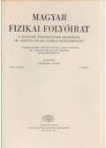 Jánossy Lajos - Magyar fizikai folyóirat XXIII. kötet 1. füzet