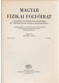 Jánossy Lajos - Magyar fizikai folyóirat XXIII. kötet 4. füzet