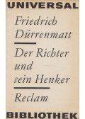 Friedrich Dürrenmatt - Der Richter und sein Henker