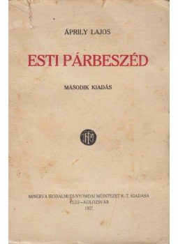 Áprily Lajos - Esti párbeszéd, Cluj-Kolozsvár 1927 antikvár könyv