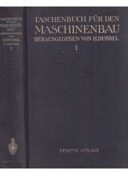H. Dubbel - Taschenbuch für den Maschinenbau I., Berlin 1929 antikvár könyv