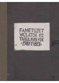 Perei Zoltán - Fametszet vázlatok és tanulmányok - 1981 évben -