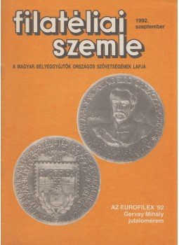 Simon Gy. Ferenc - Filatéliai szemle 1992. szeptember, Budapest 1992 antikvár könyv