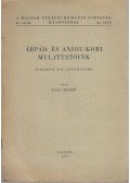 Pais Dezső - Árpád- és Anjou-kori mulattatóink