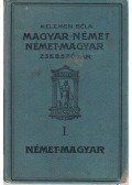 Kelemen Béla - Magyar és német zsebszótár I. Német-Magyar
