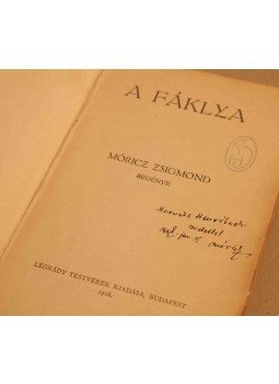 Móricz Zsigmond - A fáklya (dedikált), Budapest 1918 antikvár könyv