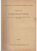 Dr. Mátyás Antal - Összefoglaló anyag