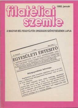 Dr. Simándy Béla (szerk.) - Filatéliai szemle 1992. január, Budapest 1992 antikvár könyv