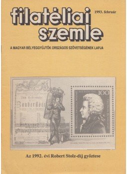Dr. Somogyi Tamás - Filatéliai szemle 1993. február, Budapest 1993 antikvár könyv