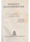 Dr. Egyed István - Közjogi alapismeretek