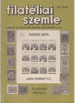 Dr. Somogyi Tamás - Filatéliai szemle 1993. április, Budapest 1993 antikvár könyv
