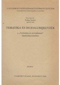 Farkas Sándor - Tematika és irodalomjegyzék