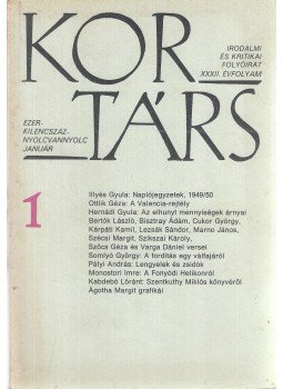 Száraz György - Kortárs 1988/01 Száraz György - Kortárs 1988/01, Budapest 1988 antikvár könyv