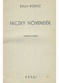 Balla Borisz - Niczky növendék
