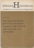Zs.P. Pach - The Transylvanian route of levantine trade at the turn of the 15th and 16th centuries