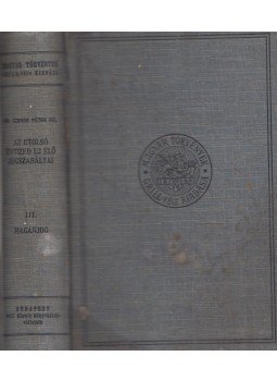 Dr. Szende Péter Pál - Az utolsó évtized új élő jogszabályai III. Magánjog, Budapest 1926 antikvár könyv