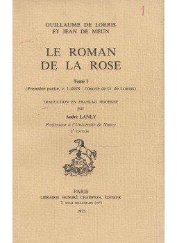 Guillaume De Lorris, Jean de Meun - Le Roman De La Rose Tome I., Paris 1973 antikvár könyv