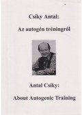 Csíky Antal - Az autrogén tréningről