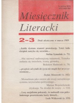  - Miesiecznik Literacki 1989 Nr 2-3, Warszawa 1989 antikvár könyv