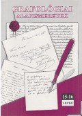 Kerekes Andrea - Grafológiai alapismeretek 15-16. lecke