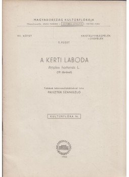 Priszter Szaniszló - A kerti laboda Priszter Szaniszló - A kerti laboda, Budapest 1962 antikvár könyv