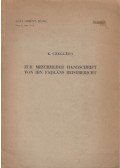 Czeglédy Károly - Zur Meschheder Handschrift von Ibn Fadlans Reisebericht