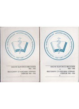  - Magyar Állatorvosi bibliográfia 1980-1985. I-II.,  1986 antikvár könyv