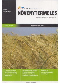 Nagy János (főszerk.) - Növénytermelés 2014. szeptember Nagy János (főszerk.) - Növénytermelés 2014. szeptember, Budapest 2014 antikvár könyv