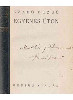 Szabó Dezső - Egyenes úton (Dedikált), Budapest 0 antikvár könyv