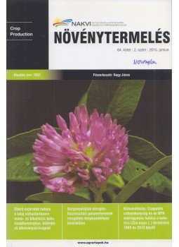 Nagy János (főszerk.) - Növénytermelés 2015. június Nagy János (főszerk.) - Növénytermelés 2015. június, Budapest 2015 antikvár könyv