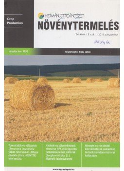 Nagy János (főszerk.) - Növénytermelés 2015. szeptember Nagy János (főszerk.) - Növénytermelés 2015. szeptember, Budapest 2015 antikvár könyv