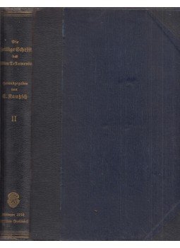 E. Kautzsch - Die Heilige Schrift des Alten Testaments Zweiter Band, Tübingen 1910 antikvár könyv