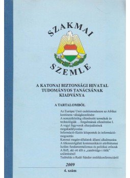 Ledács Kiss Jenő - Szakmai Szemle 2009/4. szám Ledács Kiss Jenő - Szakmai Szemle 2009/4. szám, Budapest 2009 antikvár könyv