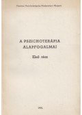 Harmatta János,Lust Iván - A pszichoterápia alapfogalmai - Első rész